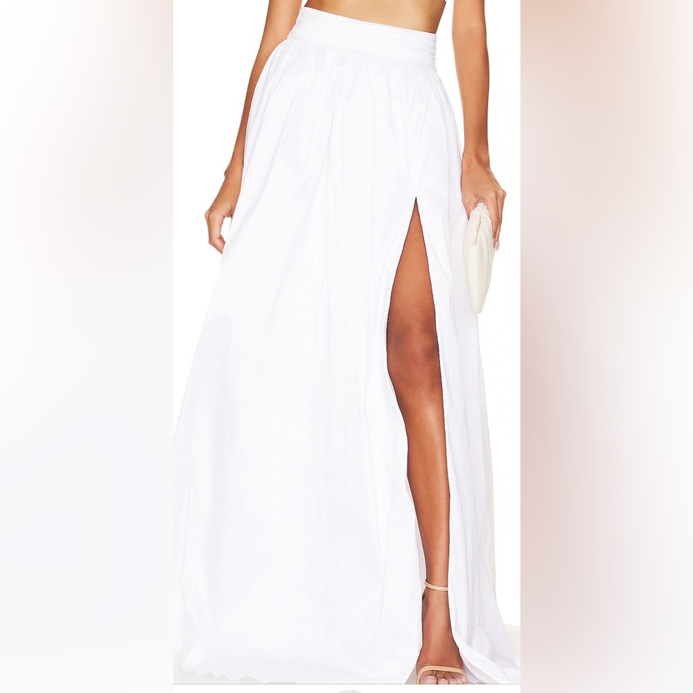 Lovers + Friends White Maxi Skirt - pieces sold separately- size: M - worn once